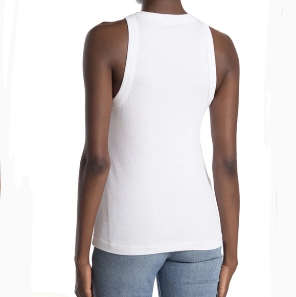 James Perse Tank Top Ribbed Knit Sleeveless 100% Cotton Solar Yellow L (3) NWT - Picture 7 of 12